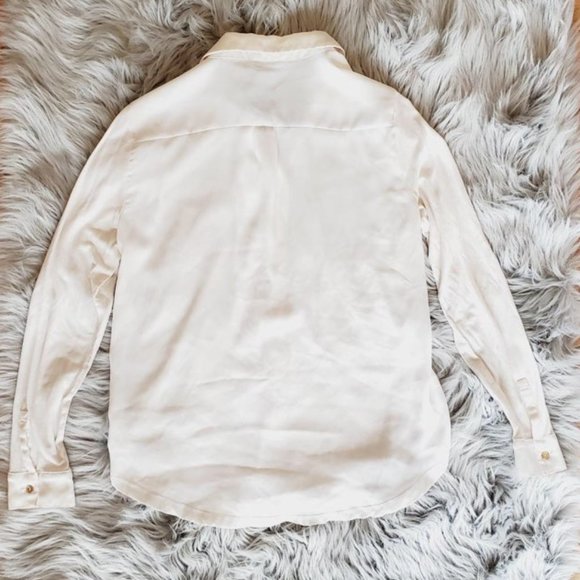 Ann Taylor White Button-Down Shirt - Picture 2 of 5